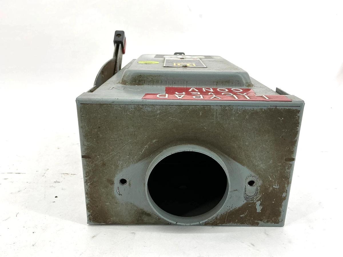 Used Square D HU361RB Ser E1 Safety Switch Single Throw Non Fusible 3-Pole 30A 600V