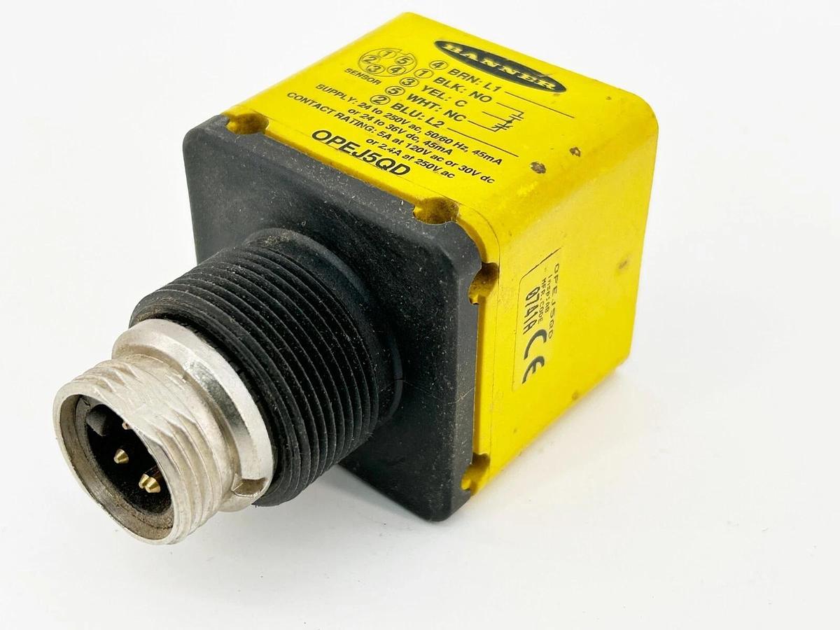 Used Banner Engineering OPEJ5QD Power Block For Omni-Beam Sensors 250V 27311
