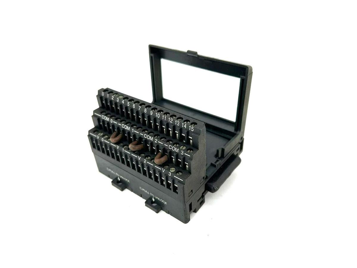 Used Automation Direct T1K-16B I/O Base 3-row 48-pin screw clamp 12 AWG.