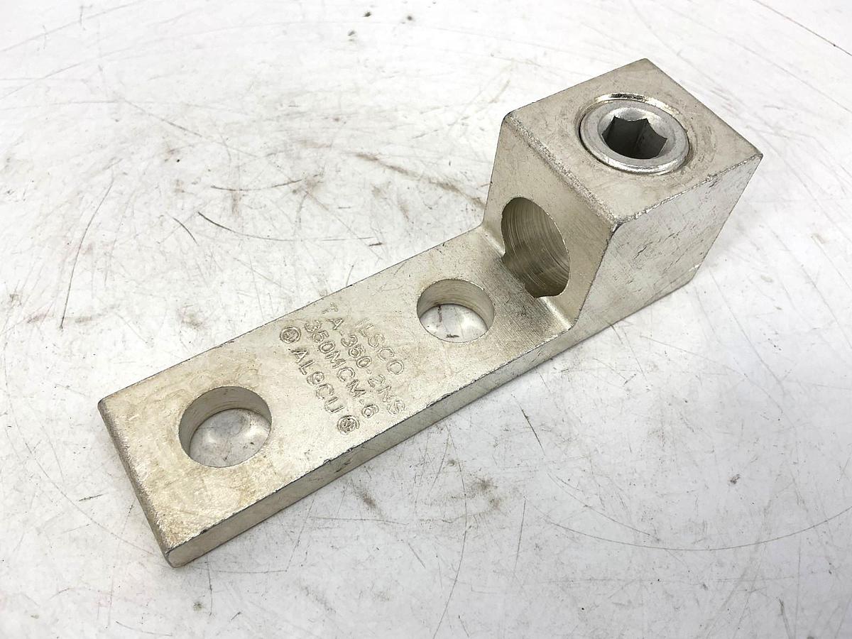 New Ilsco TA-350-2NS Mechanical Lug Connector 350MCM-6 AL9CU - No Box
