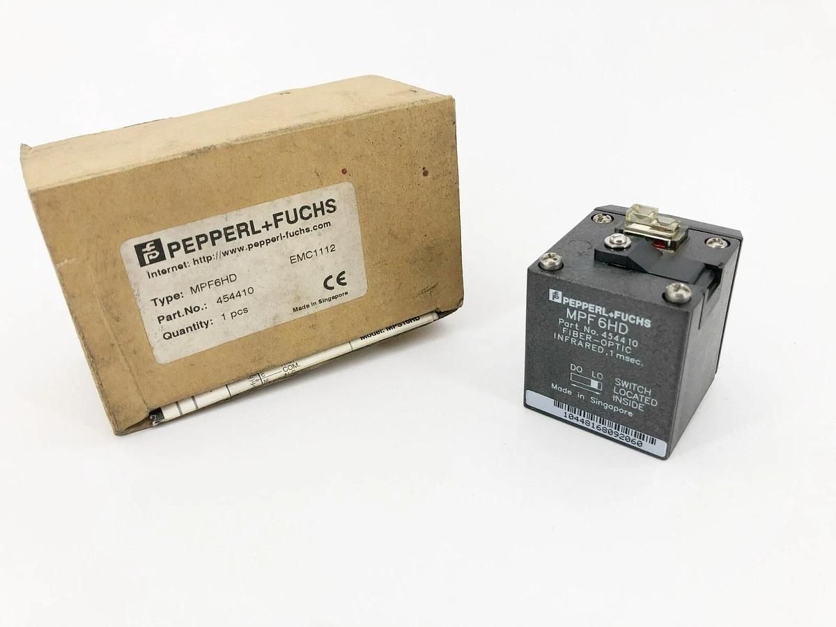 New Pepperl + Fuchs MPF6HD Fiber Optic Sensor Head 1ms 454410