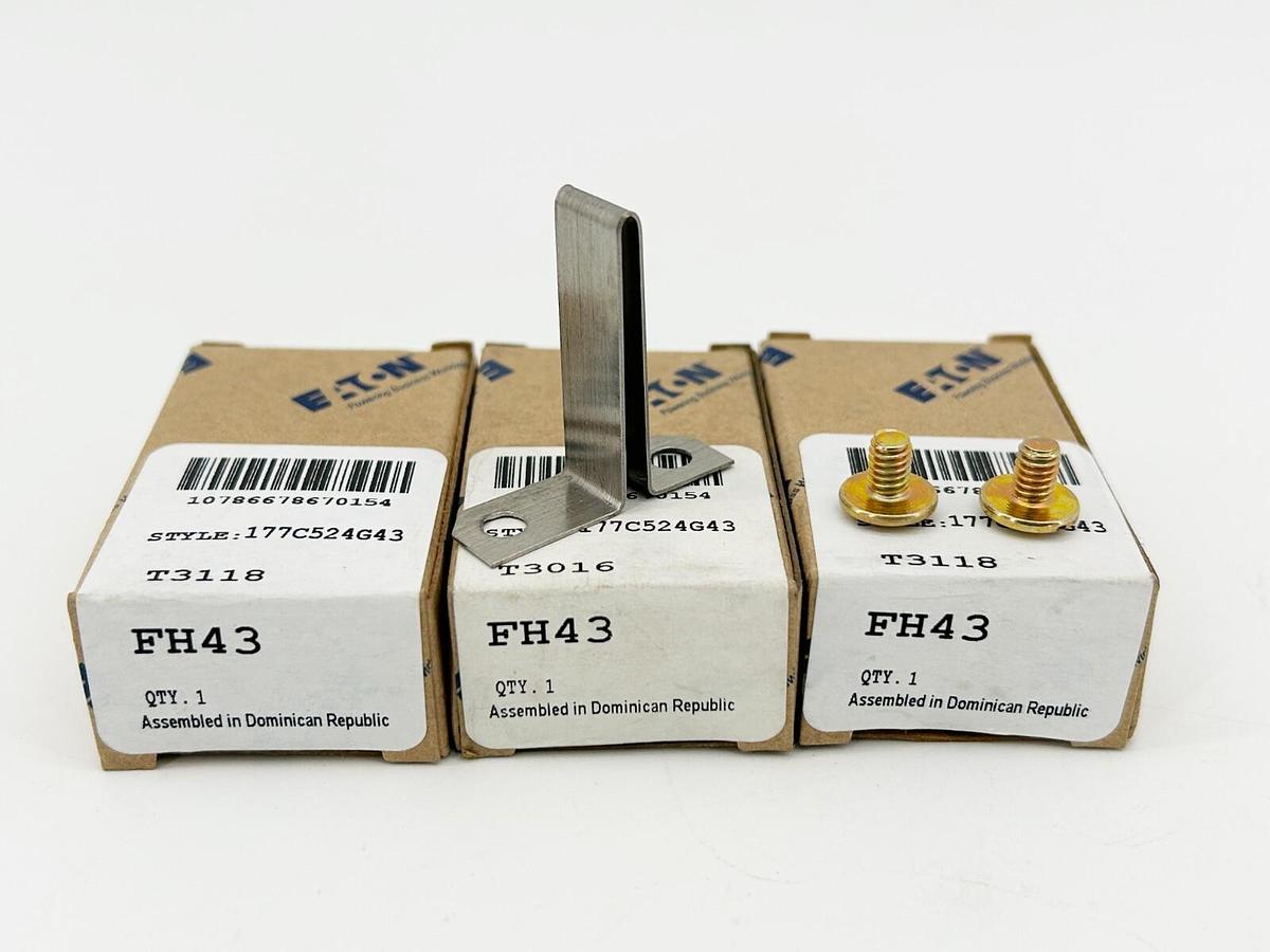New Lot of 3 Eaton FH43 Thermal Overload Heater Element