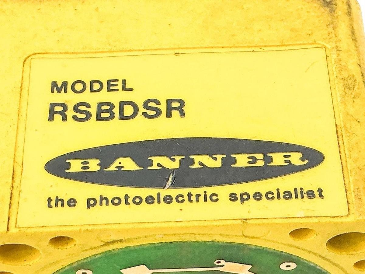 Used Banner RSBDSR Maxi-Beam Photoelectric Sensor Head 2W 2 Wire