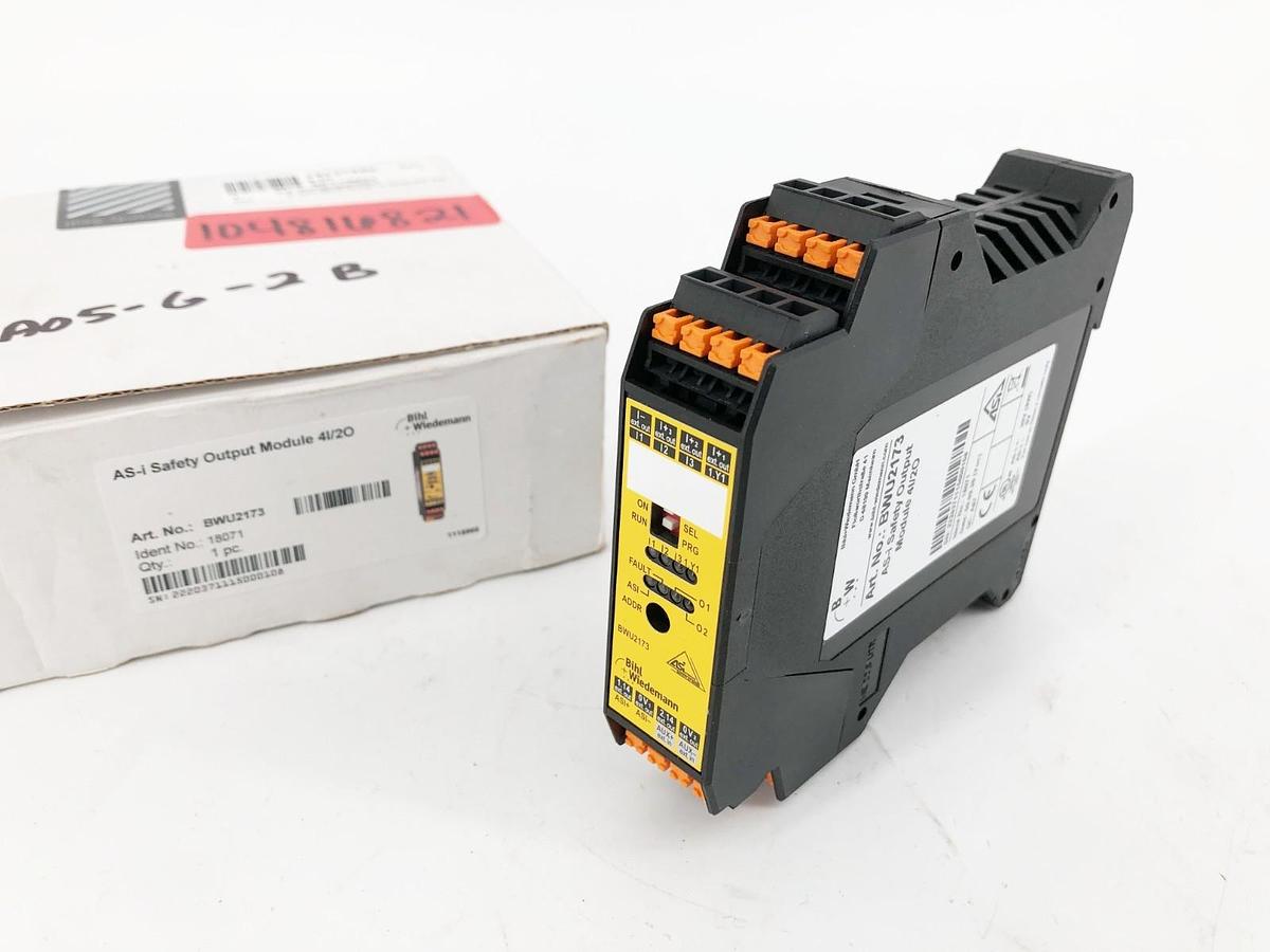 New Bihl + Weidemann BWU2173 ASi Safety Output Module 4I/2O 18071