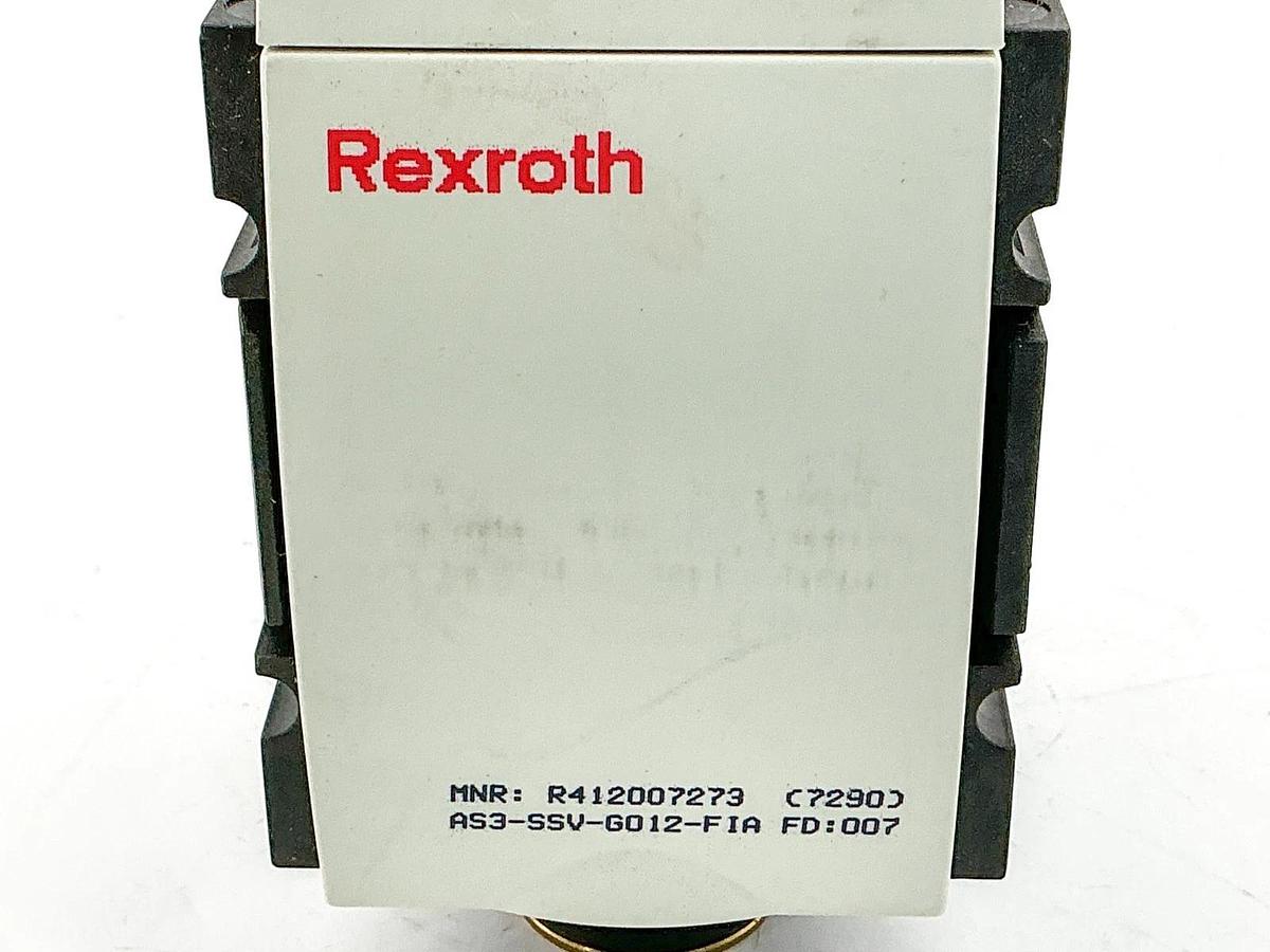 New Rexroth R412007273 Pneumatic Valve 16Bar 1600kPa AS3-SSV-G012-FIA