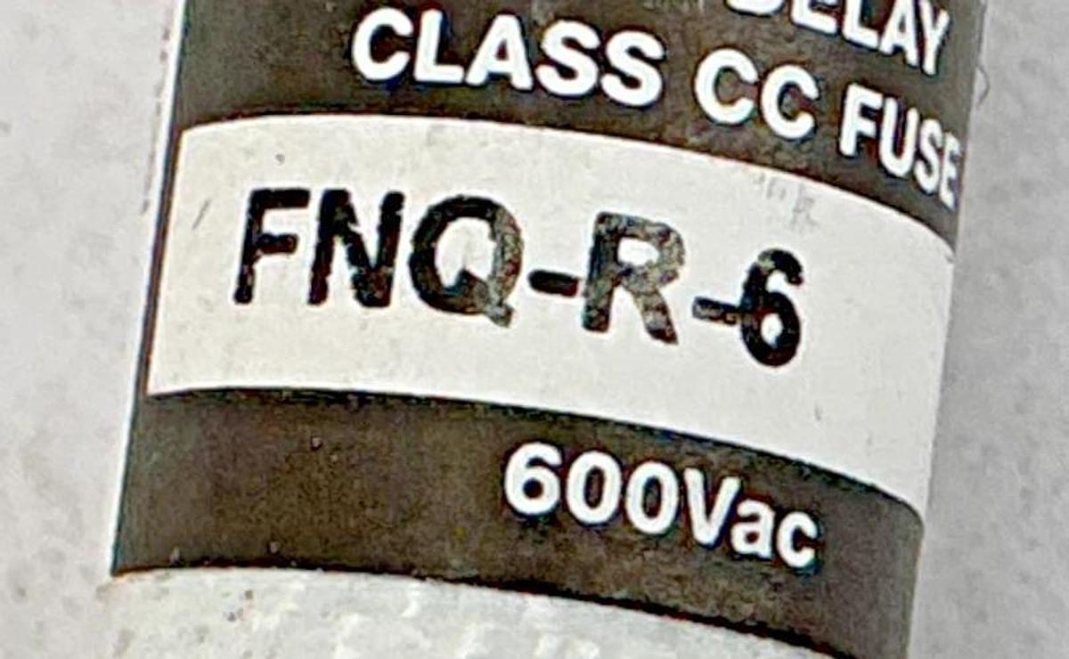 Lot of 4 New Bussmann FNQ-R-6 Limitron Current-Limiting Class CC Fuse 6A 600V