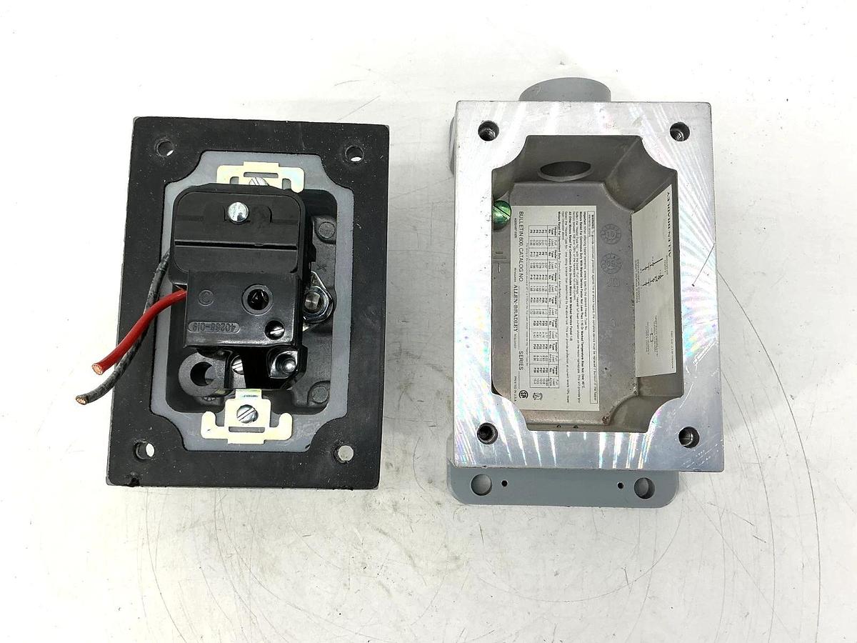 Used Allen Bradley 600-TCX5 Ser D Manual Starting Switch 2-Pole 1PH 115-230V 600TCX5