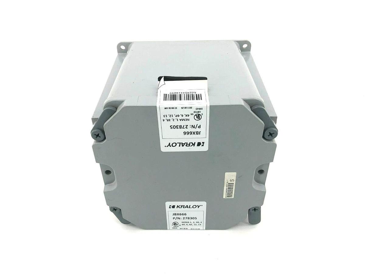 New Kraloy JBX666 Junction Box, PVC, 278305
