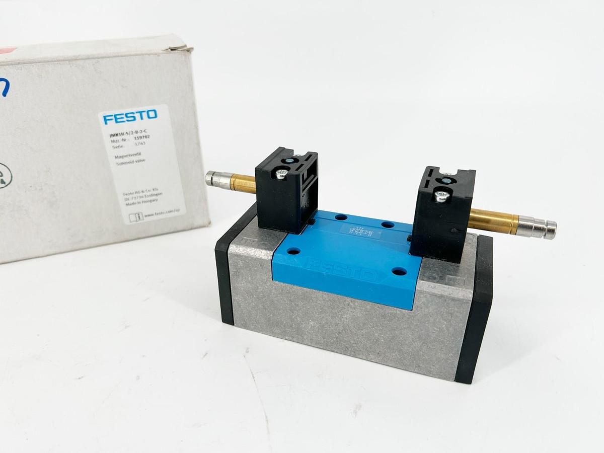 New Festo JMN1H-5/2-D-2-C Solenoid Valve 24VDC 245psi 159702