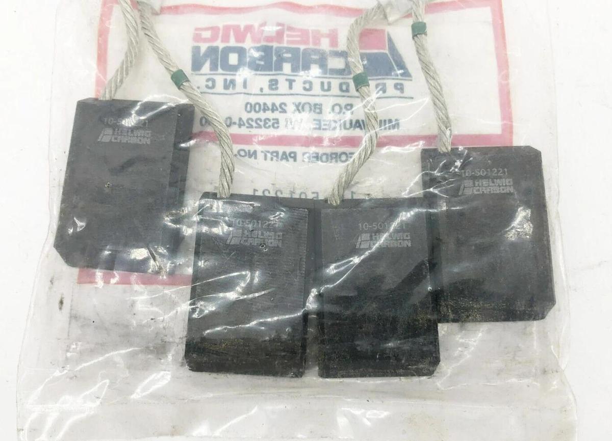 Lot of 4 New Helwig Carbon 10-501221 Motor Brushes 0.5" x 1.25" x 2"