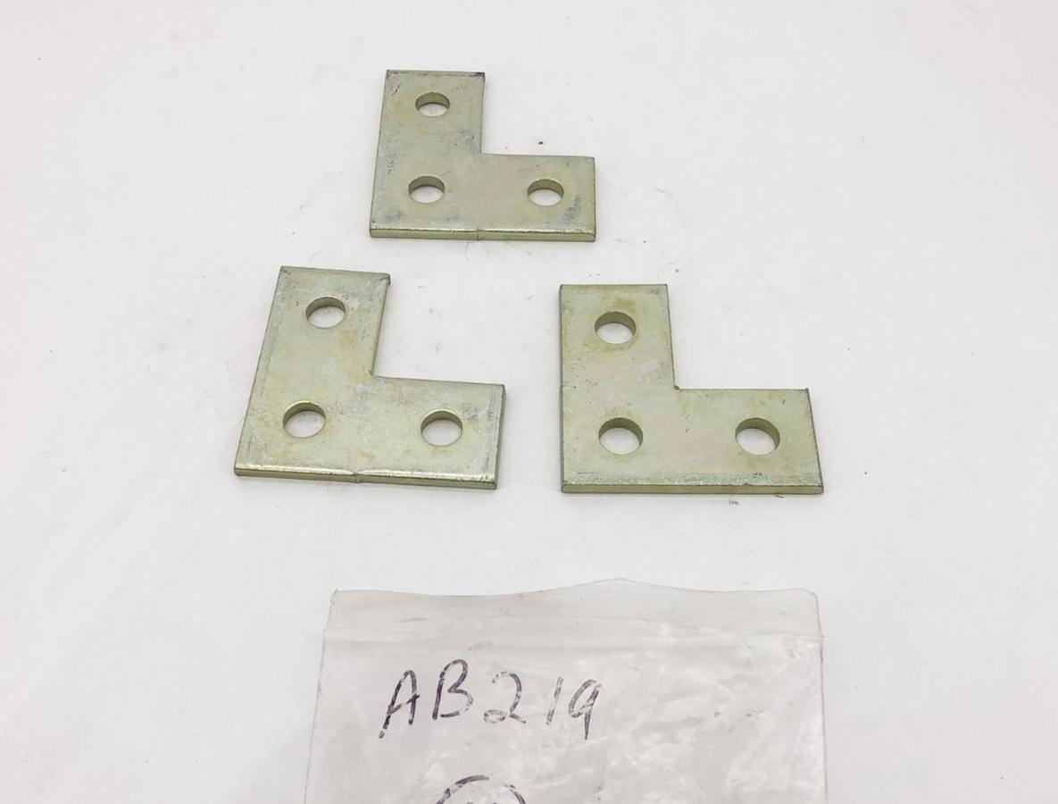 Lot of 3 New Thomas & Betts Superstrut AB219 Flat Angle L Brackets - No Box