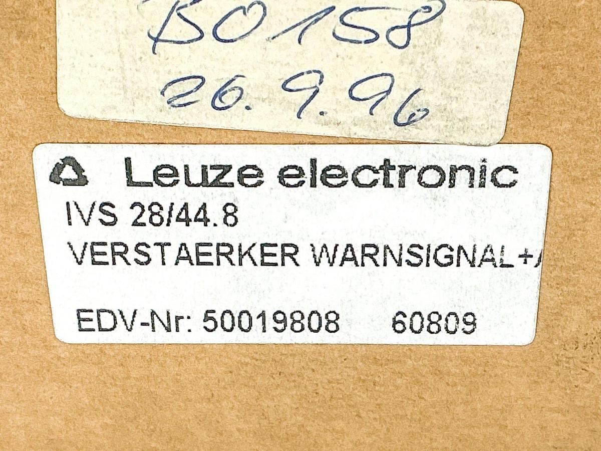 New Leuze Electronic IVS 28/44.8 Amplifier 0-10V
