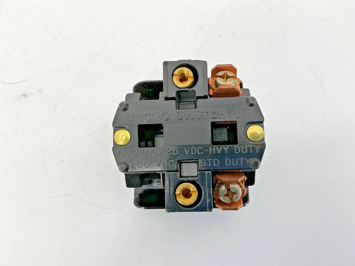 New Honeywell Micro Switch PTCH Contact Block 1NC 1NO 600VAC - No Box