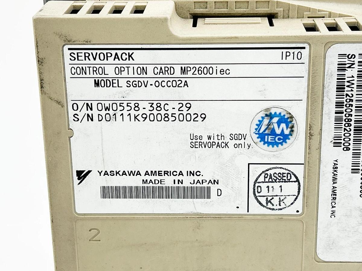 Used Yaskawa SGDV-180AE1A000000300 Sigma Logic Servo Amplifier 2kW 200V
