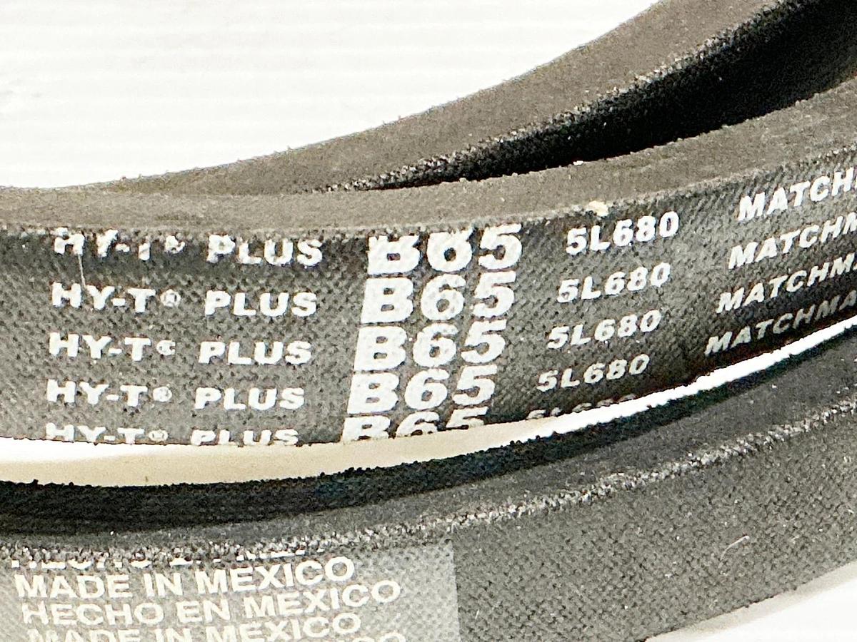 New Lot of 2 Continental B65 HY-T Belt 0.66" Width 1 Rib - No Box