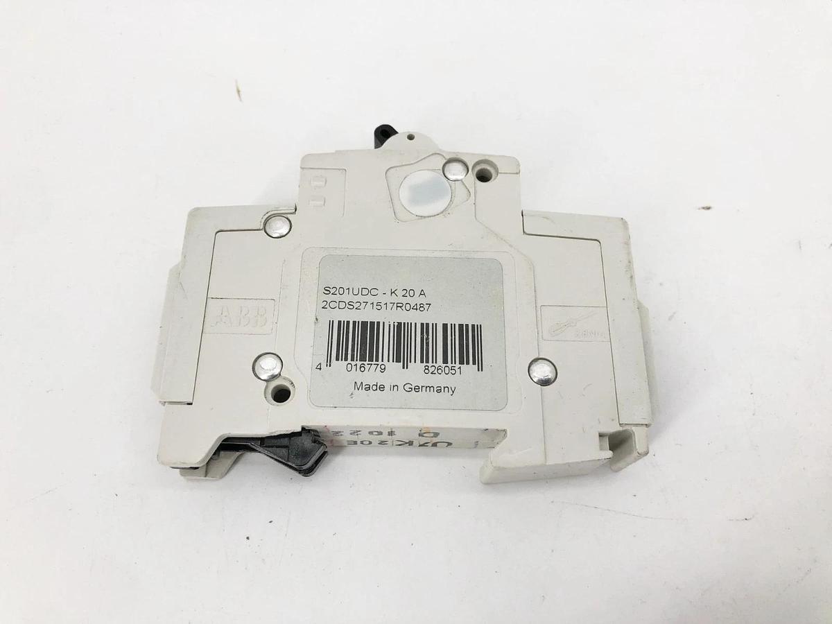 New ABB S201UDC-K20 Circuit Breaker 20A 1P 60V - No Box