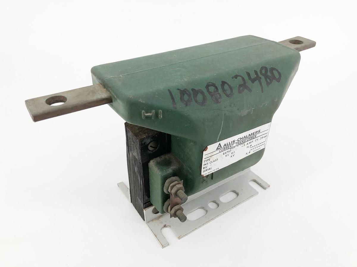 New Allis-Chalmers Type LRM Current Transformer 50:5 Amp CY. 25-60 - No Box