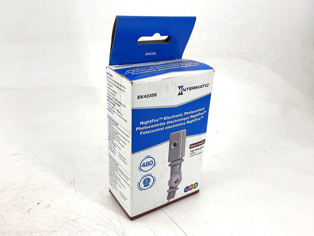 Used New Sealed Intermatic EK4235S NightFox Electronic Photocontrol Swivel Mount 480V