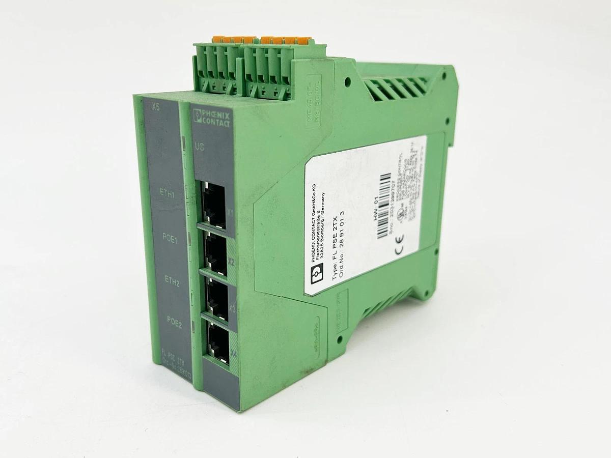Used Phoenix Controls FL PSE 2TX Ethernet Switch 2 Port 24VDC O POS RJ45 2891013