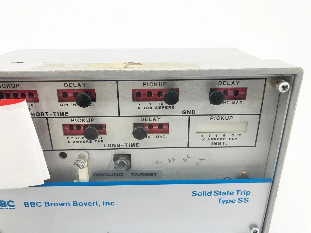 Used BBC Brown Boveri 609906-T104 Trip Unit Type SS4G (For Parts Only)