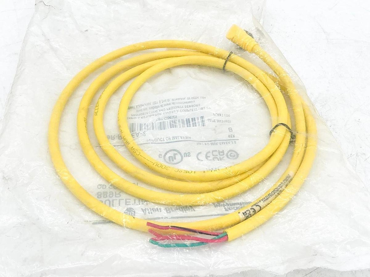 New Allen Bradley 889R-R4AEA-2 QD Cordset 4Pin AC Micro Right Angle Ser.B