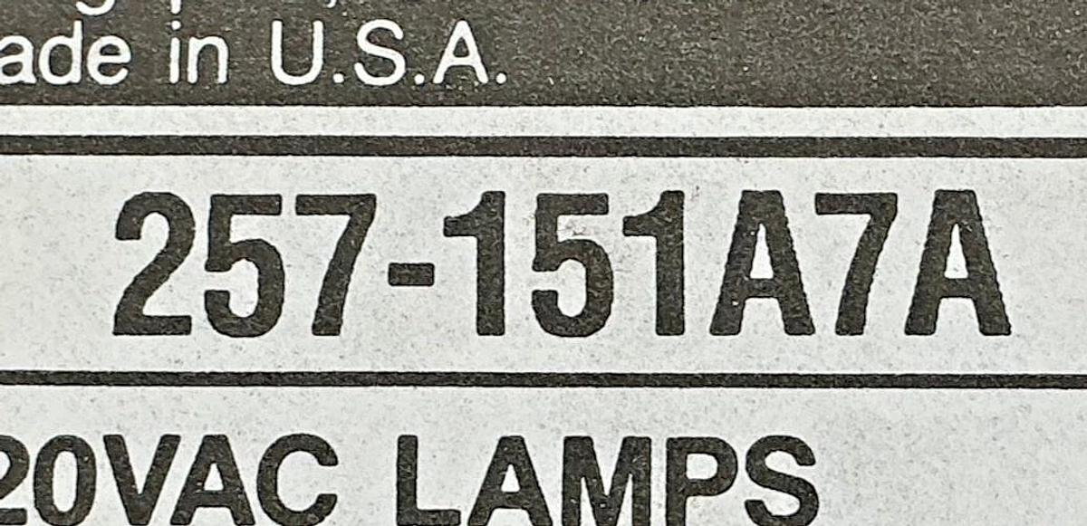 New Hubbell 257-151A7A Relay Coil Self-Enclosed 5-Moss 3-Wire 277V Coil 50/60HZ