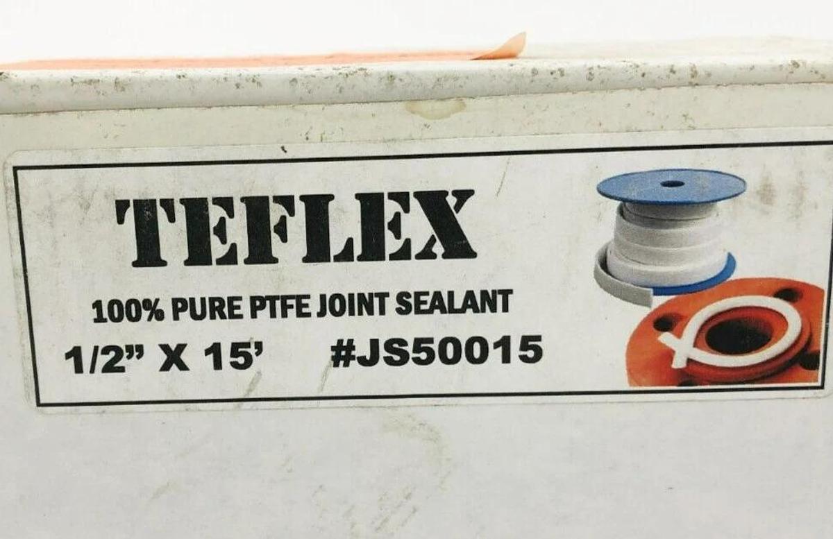 New Teflex JS50015 Joint Sealant PTFE 1/2" x 15' X 5mm SD20140209