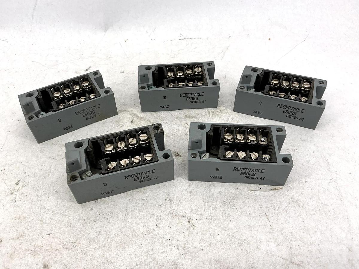 Used Lot of 5 Cutler-Hammer E50RB Series A1 Receptacle