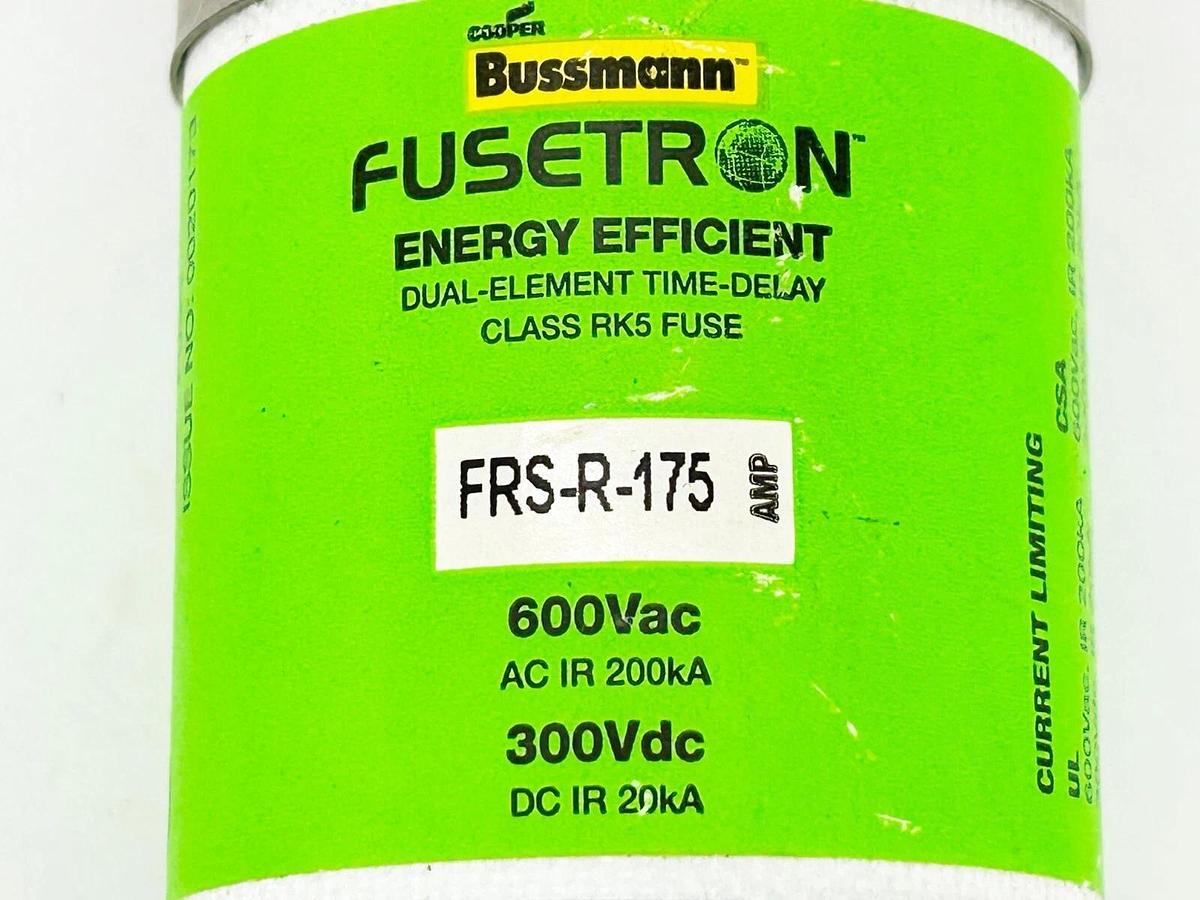 New Bussmann FRS-R-175 Dual Element Time Delay Fuse 600VAC 300VDC 175A W/O Box