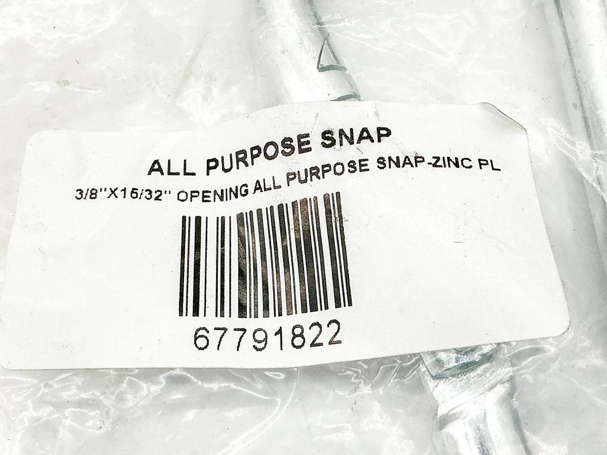 New 67791822 All Purpose Snap-Zinc Plateded