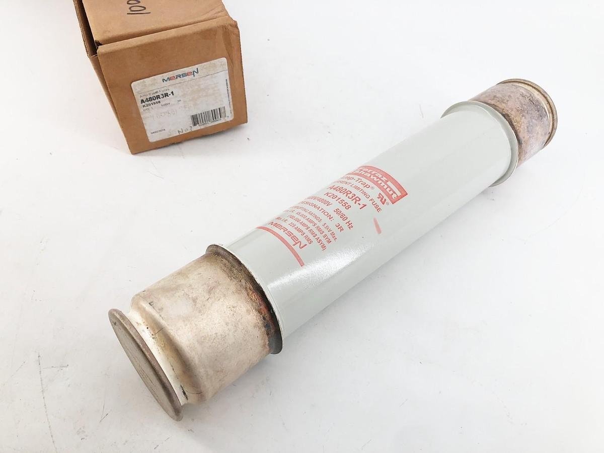 New Mersen A480R3R-1 Medium Voltage Fuse 4800VAC 100A 3R K201558