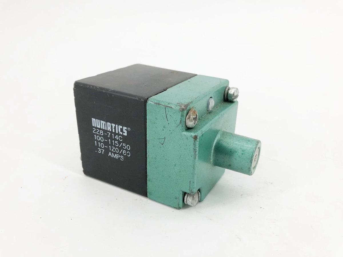 Used Asco Numatics 228-714C Solenoid Coil 100-115/50 110-120/60 .37A