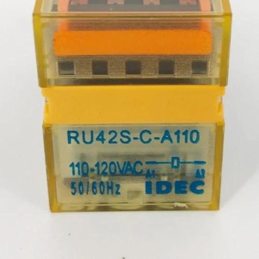 Lot of 2 New IDEC RU42S-C-A110 Relays 110-120VAC 14-Pin - No Box