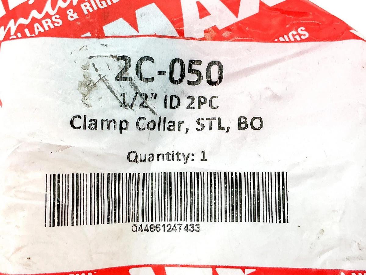 New Lot of 2 Climax 2C-050 Clamp Collar 1/2"