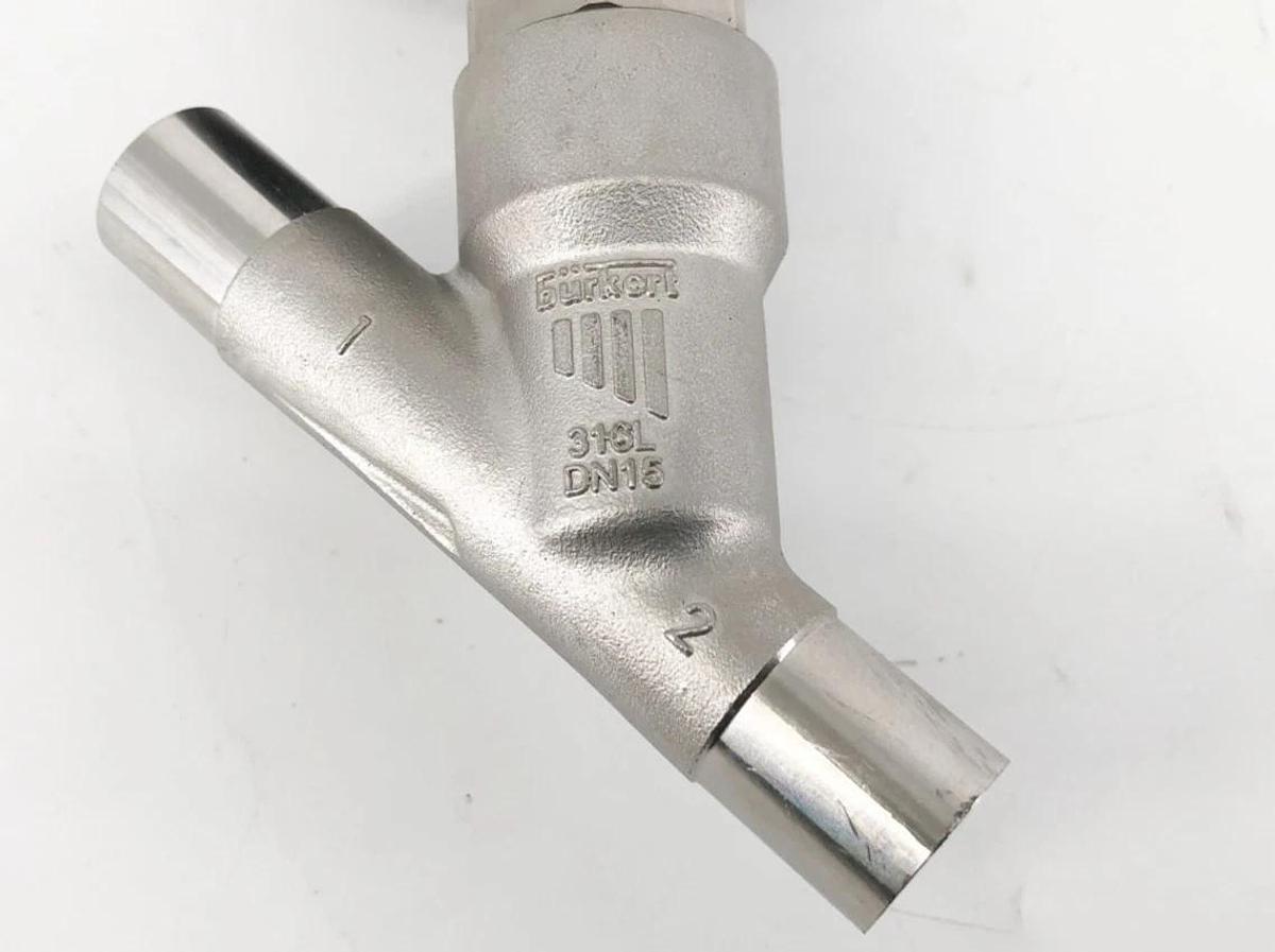 New Burkert 2100A-PTFE-Kv5,0 Valve w/ 8691-E3-..-0PU02 Pilot 00188126 00227262