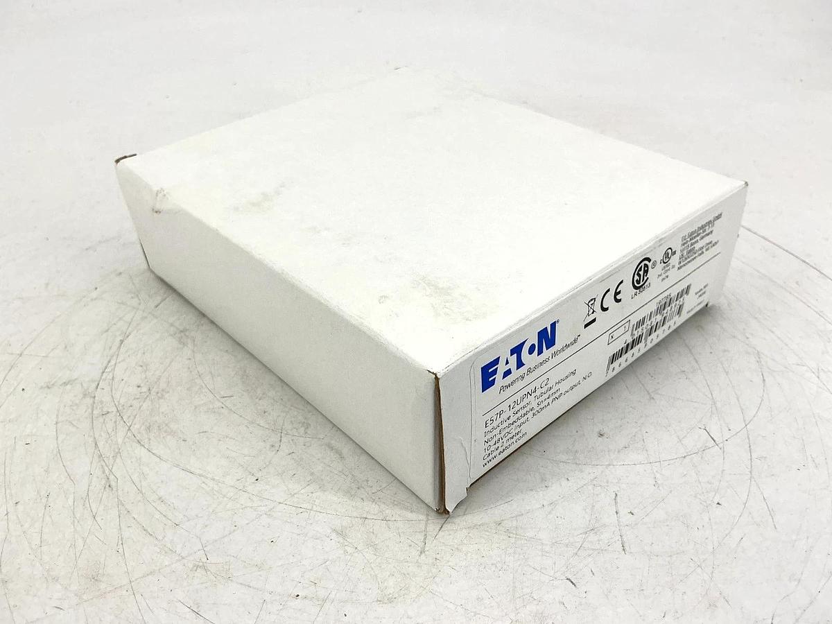 New Eaton E57P-12UPN4-C2 Ser M1 Inductive Sensor 3-Wire 10-48VDC NO Cable 2meter