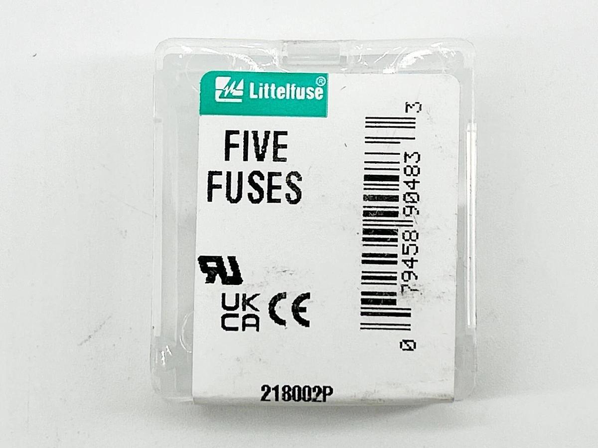 New Lot of 10 Littelfuse 218002P SLO-BLO Glass Fuse 250V 2A 5X20