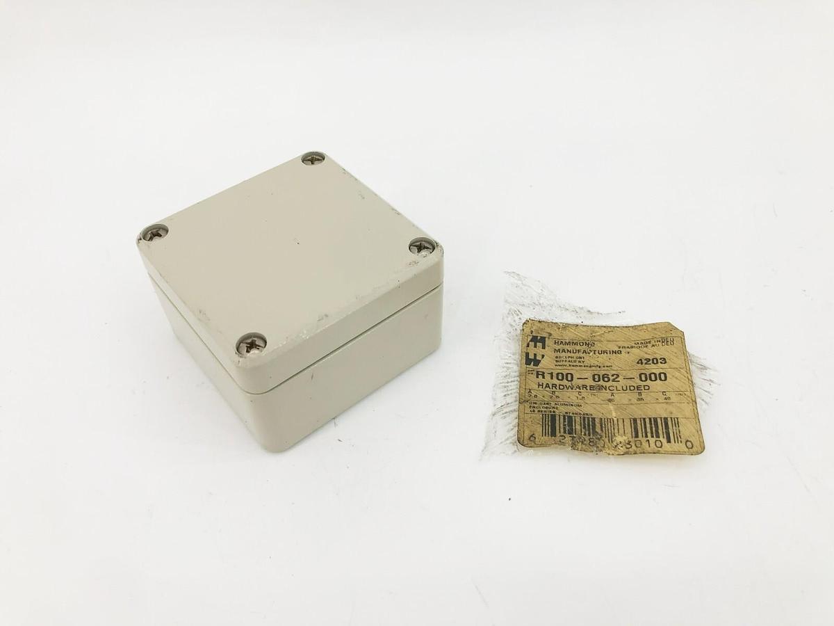 New Hammond R100-062-000 Aluminum Enclosure 2.6 x 2.6 x 1.6"