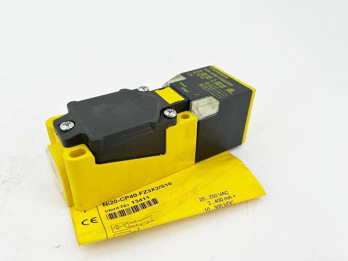 New Turck NI20-CP40-FZ3X2/S10 Sensor 20MM Range 40MM 300VDC - No Box