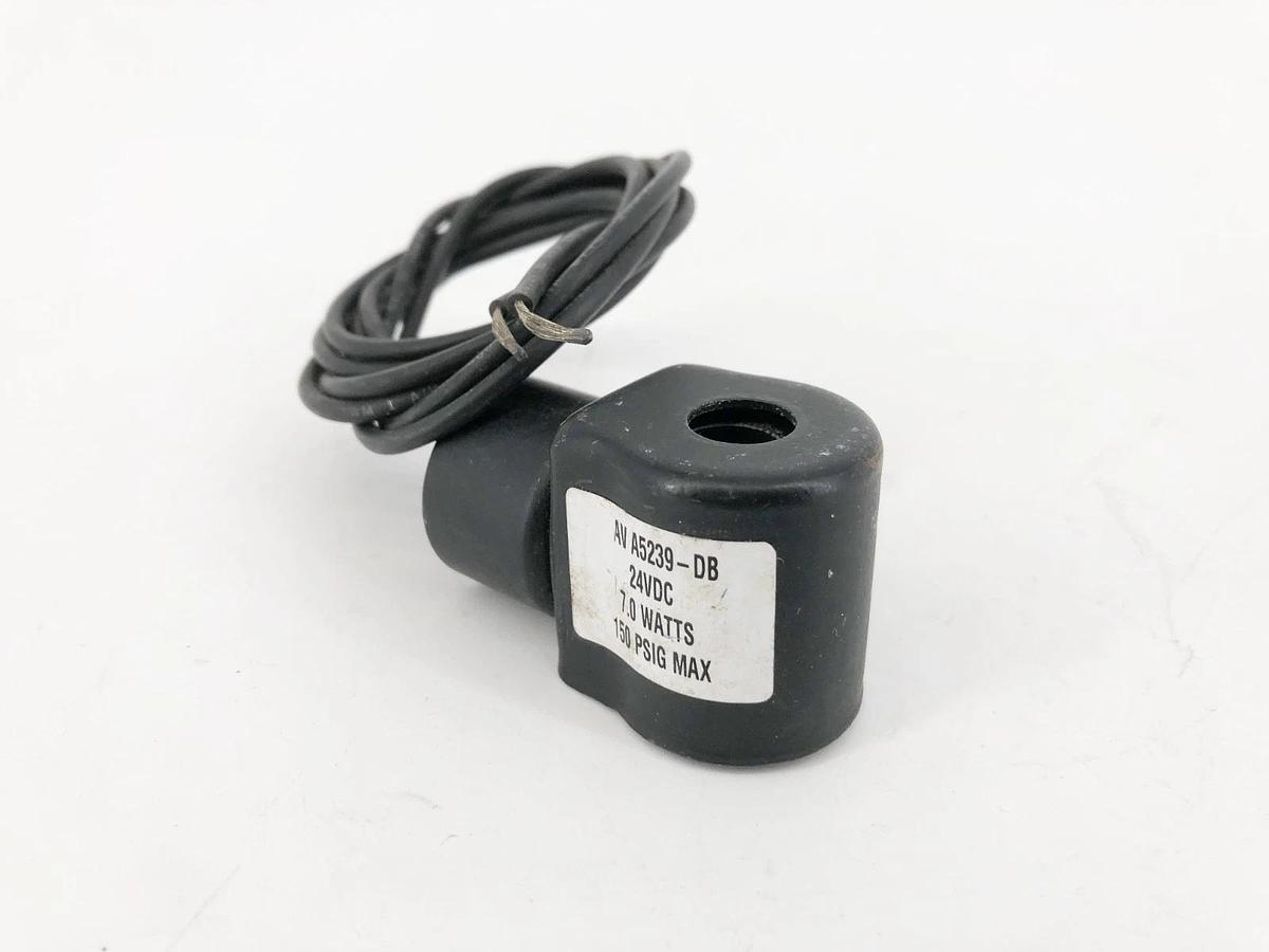 New Keystone AV-A5239-DB Solenoid Coil 24VDC 7.0W 150psig Max - No Box