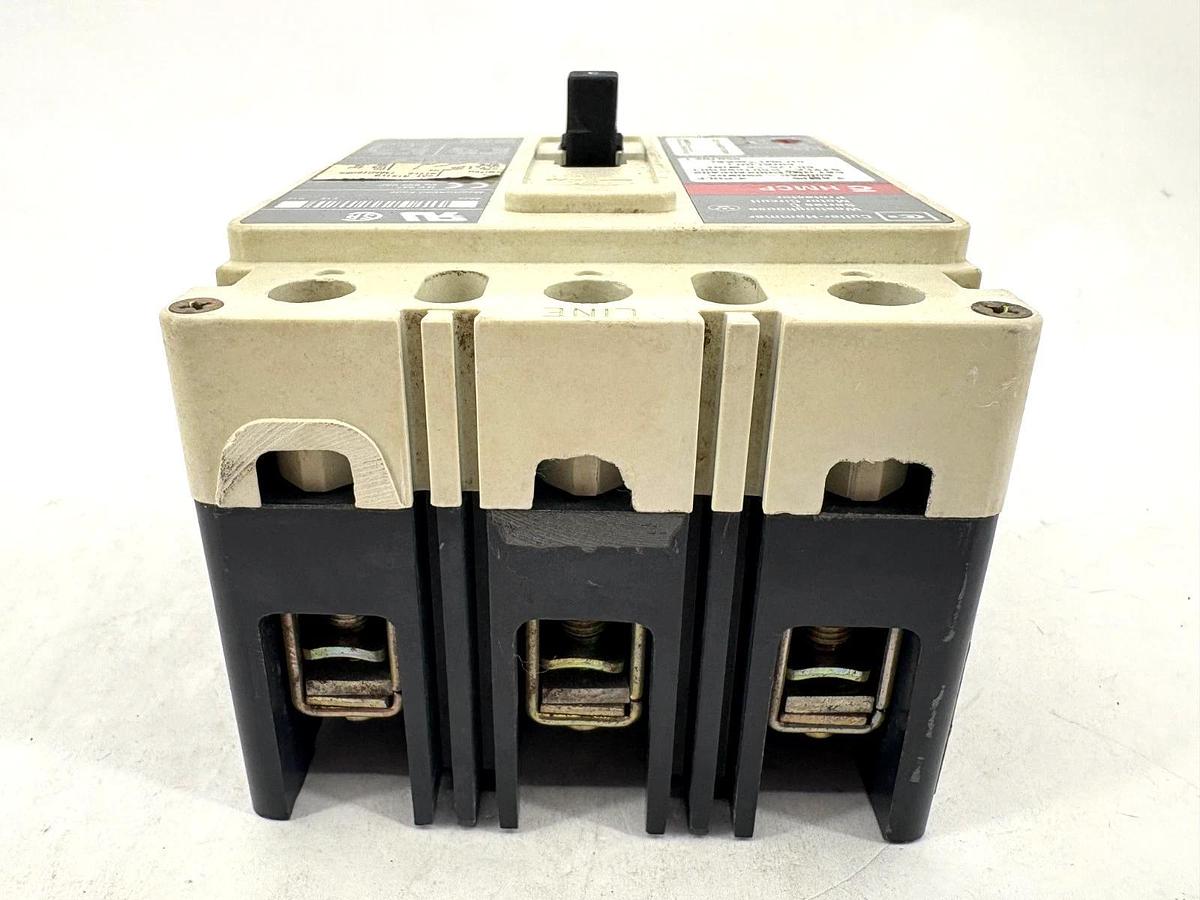 Used Cutler-Hammer HMCP003A0CA02 3A Circuit Breaker w/ A1X1LB Aux. Switch 600VAC 3P