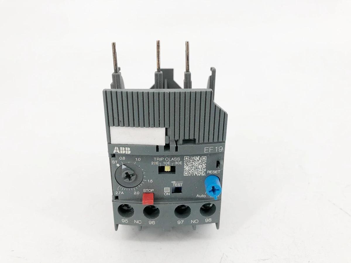 New ABB EF19-2.7 Overload Relay 0.8-2.7A 1SAX121001R1103 - No Box