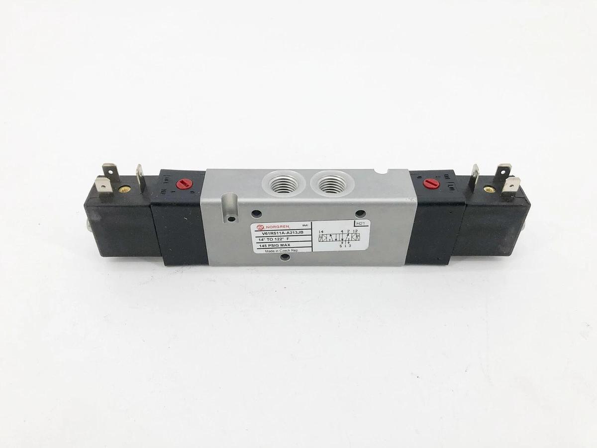 New Norgren V61R511A-A213JB Solenoid Valve 1/4"NPT 24VDC 145 PSIG