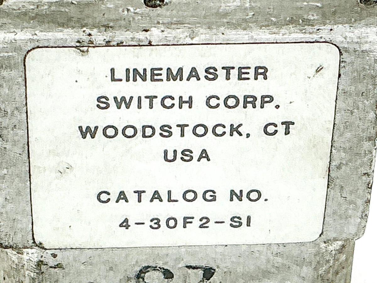 Used Linemaster 4-30F2-SI Pneumatic Control Valve