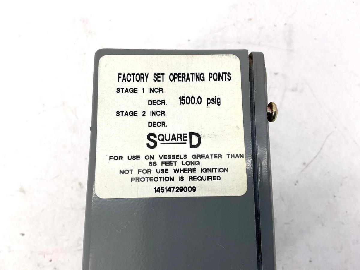 New Square D 9012GMW-2 Ser C Dual Stage Pressure Switch Stg1: 1500psig