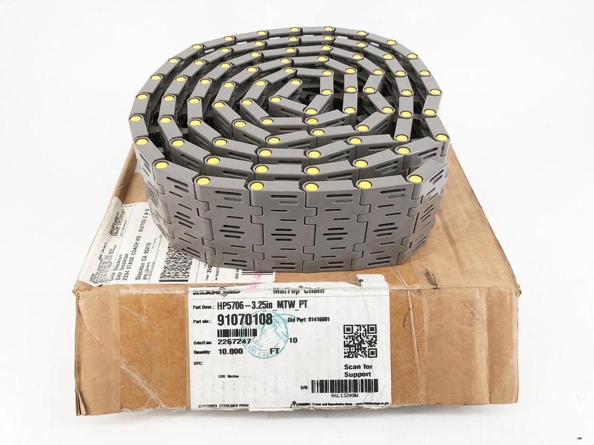 New Rexnord HP5706-3.25IN-MTW-PT MatTop Chain 10 FT 91070108 81416691