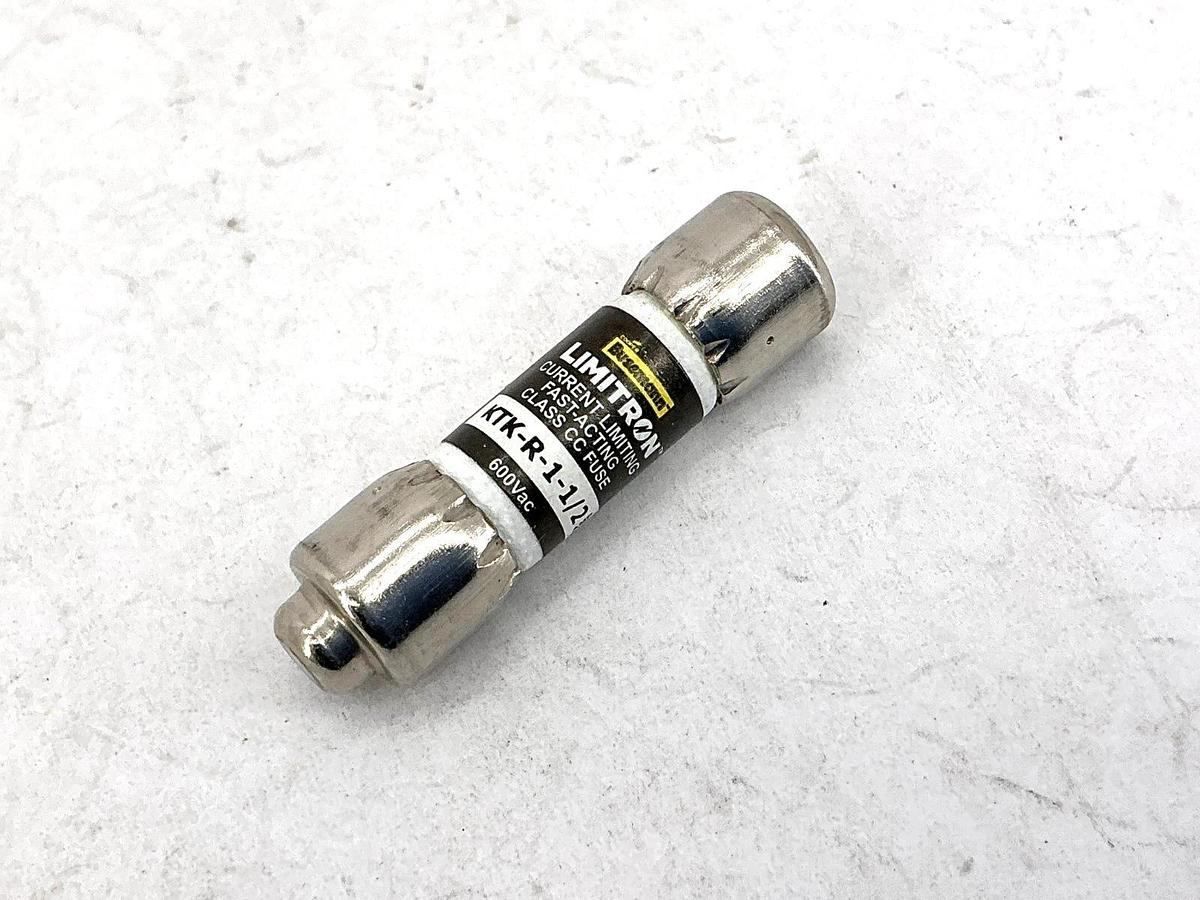 New Bussmann KTK-R-1-1/2 Limitron Class CC Fuse 1-1/2A 600V Box of 10
