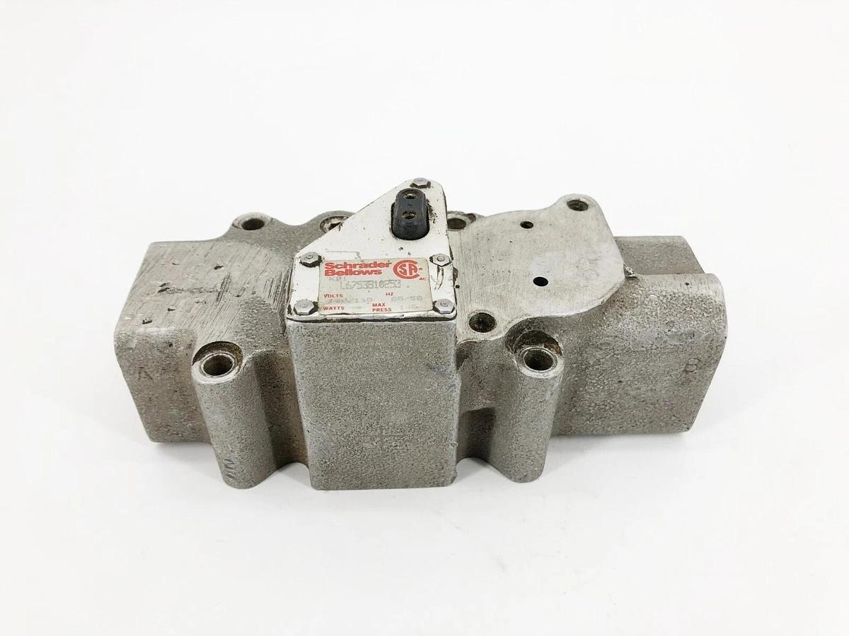 Used Schrader Bellows L6753810253 Solenoid Valve 120/110 60/50 140psi