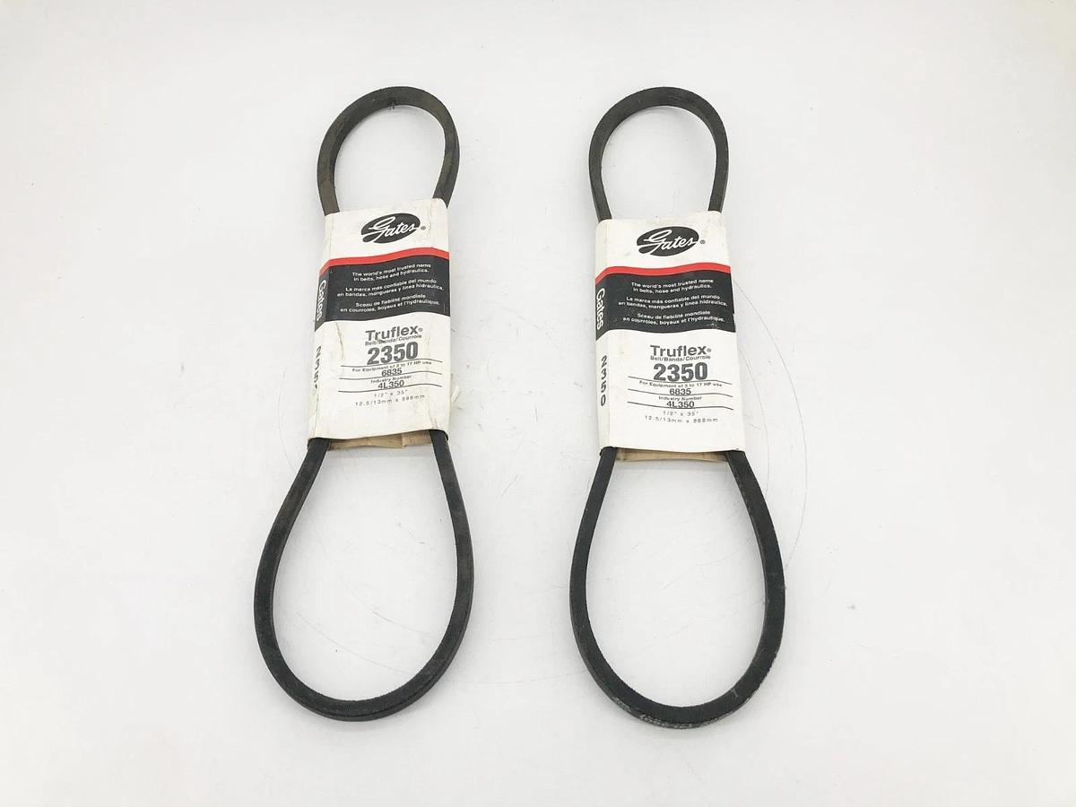 Lot of 2 New Gates 2350 Drive Belts 1/2" x 35" 4L350 - No Box