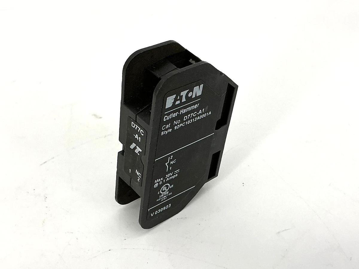 Used Eaton Cutler-Hammer D77C-A1 Auxiliary Contact 0.1A 30V
